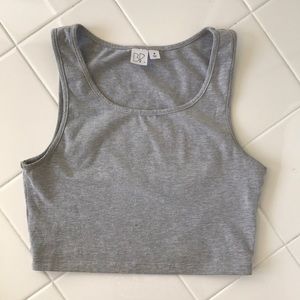 Basic Grey Crop Tank